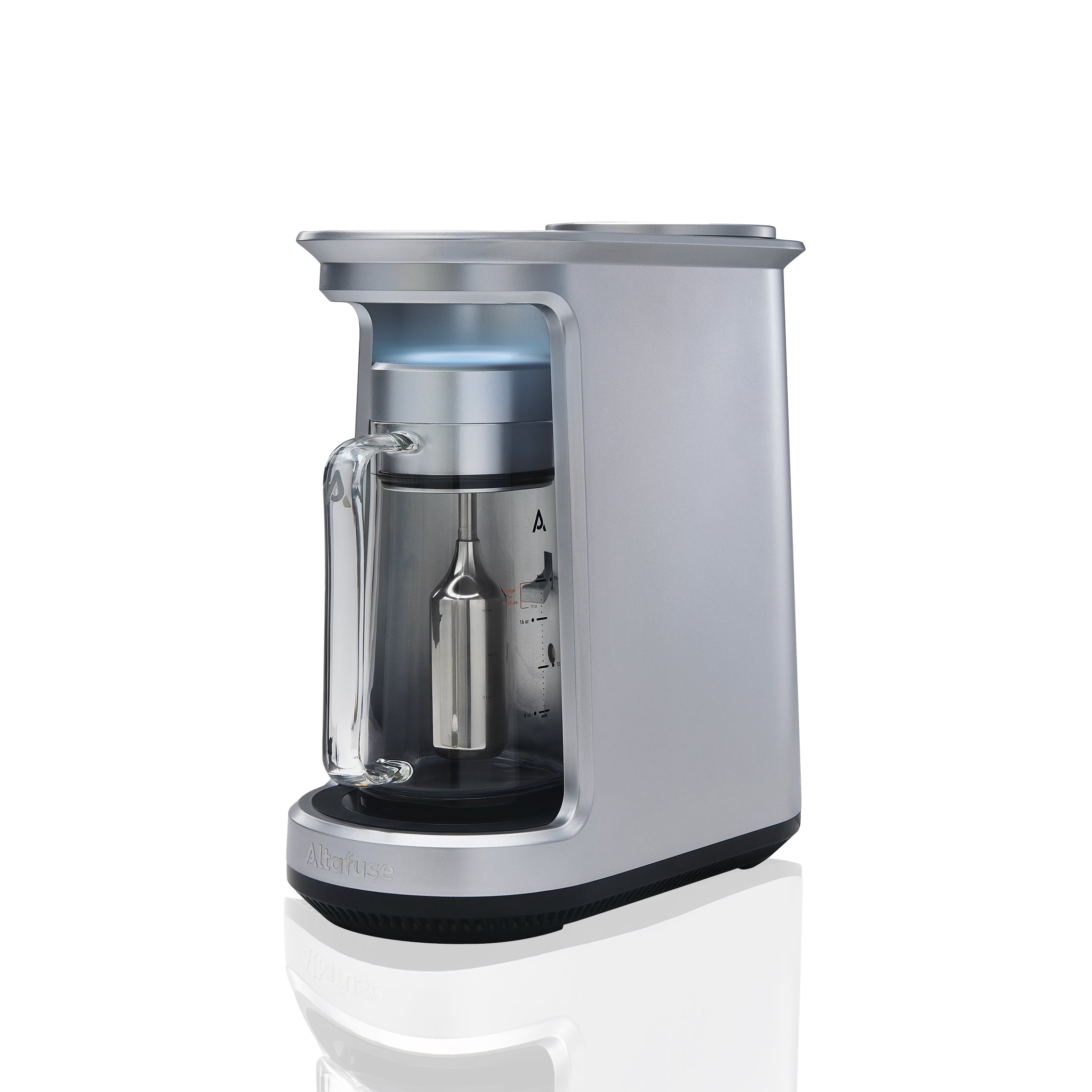 ALTA 1 Ultrasonic Decarboxylator and Infuser Machine front view, showcasing the sleek design and intuitive interface.